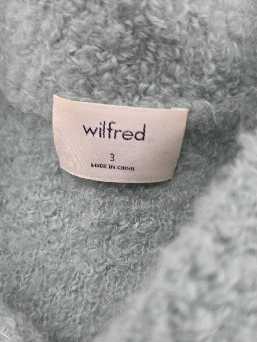 Wilfred By Aritzia Alpaca Cozy Plush Crewneck Sweater - Sage Green Size 3=L/XL